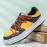 Men Microfiber Breathable Hollow Out Soft Sole One Size Smaller Color Splicing Court Shoes