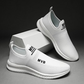 Men Breathable Fly Weave Soft Bottom Cushioned Comfy Running Casual Sports Sneakers