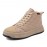 Men Stitching Plaid Down Cloth Comfy Slipm Resistant Lace Up High Top Sneakers