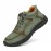 Men Hand Stitching Microfiber Leather Non Slip Warm Ankle Boots