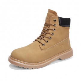 Men Non-slip Round Toe Short Casual Martin Boots Tooling Boots