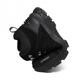 Men Outdoor Suede Slip Resistant Soft Sole Casual Hiking Boots