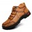 Men Outdoor Microfiber Leather Non Slip Hand Stitching Ankle Boots
