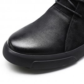 Men Retro Stylish Gradual Change Shoe Toe Casual Leather Ankle Boots
