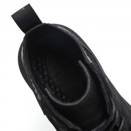 Men Retro Stylish Gradual Change Shoe Toe Casual Leather Ankle Boots