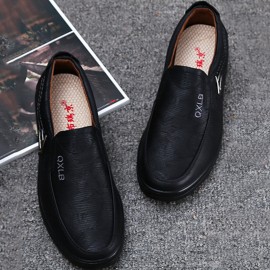 Men Vintage Microfiber Casual Business Soft Sole Dress Shoes