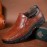 Men Genuine Leather Non Slip Soft Sole Comfy Outdoor Hiking Shoes