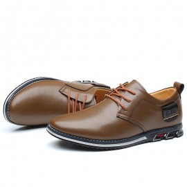 Men Microfiber Leather Non Slip Business Casual Shoes